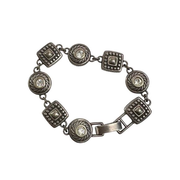 Brighton Heiress Crystal Link Bracelet, Hearts on Back Side instead of Crystals - Picture 5 of 16